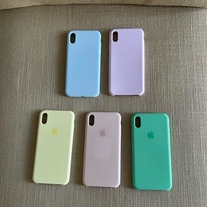 Apple/ Amazon Silicone pastel iPhone 11 XS max phone cases
